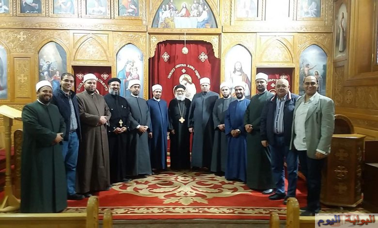 البحوث الإسلامية تؤكد على "أهمية القيم المشتركة" من كنيسة الأنبا بيشوى بورسعيد