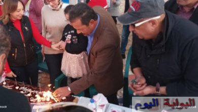 اللواء جمال رشاد رئيس الادارة المركزيه للسياحه والمصايف يحتفل بعيد ميلاد مريم اصغر