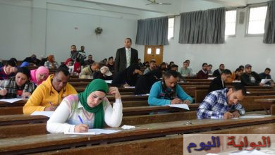 انتظام امتحانات الفصل الدراسي الأول ببرامج التعلم المدمج بجامعة المنيا