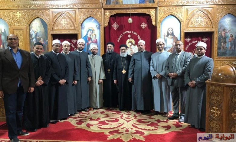 " كنيسة الأنبا بيشوى " ببورسعيد تقيم مراسم استقبال قافلة البحوث الإسلامية