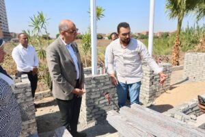 محافظ المنيا يتابع أعمال تطوير ورفع كفاءة مقر الوحدة المحلية والمدخل الشمالي للمدينة