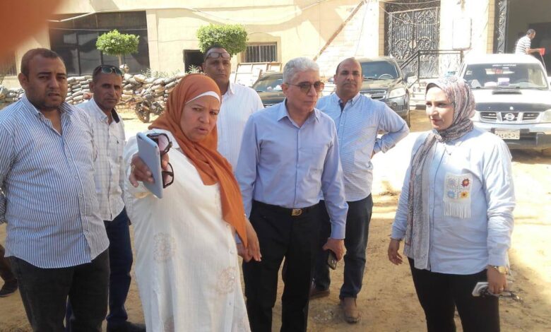 سكرتير عام محافظة المنيا يتابع معدلات تنفيذ المشروعات التنموية والخدمية ببني مزار ومطاي