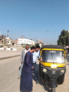 رئاسة مركز بنى مزار : ضبط 15 توكتوك غير مرخص ببنى مزار