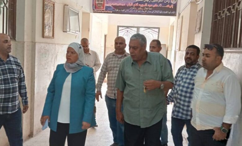 رئيس مركز  بنى مزار تتفقد عددا من  المدارس  لمتابعة التجهيزات النهائية استعدادا لانتخابات مجلس النواب