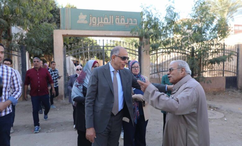 جولة ميدانية لمحافظ المنيا شملت عددا من المحاور والشوارع الرئيسية بمنطقة شلبى بالمنيا