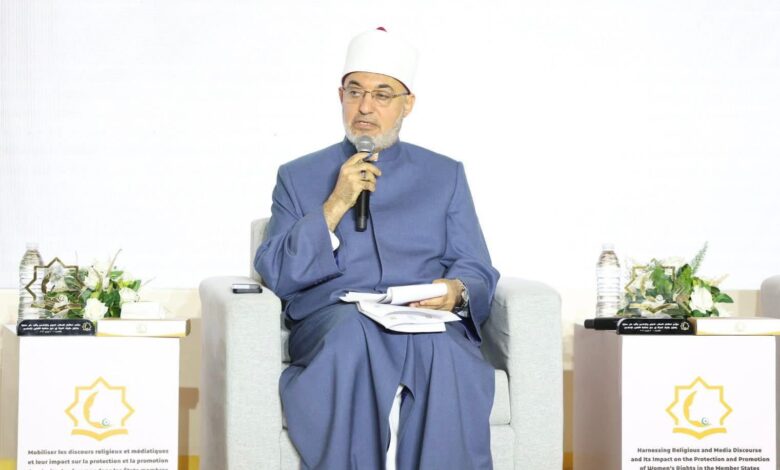  مفتي الجمهورية يترأس الجلسة العلمية الأولى في اليوم الثاني لمؤتمر استثمار الخطاب الديني