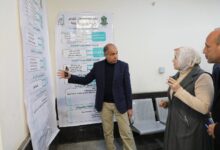 مستشار رئيس الجمهورية ومحافظ المنيا يبحثان معدلات تنفيذ مشروعات مبادرة  حياة كريمة بالمنيا 