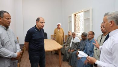   محافظ المنيا يتفقد المجمع الزراعي والوحدة البيطرية بقرية تل بني عمران بمركز ديرمواس