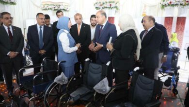  محافظ المنيا يشهد انطلاق قافلة «مصر الخير» الطبية للأشخاص ذوي الإعاقة
