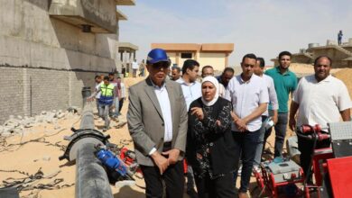  محافظ المنيا يتابع تنفيذ محطة معالجة العمارية الشرقية بديرمواس   بتكلفة 675 مليون جنيه لخدمة 35 ألف  نسمة